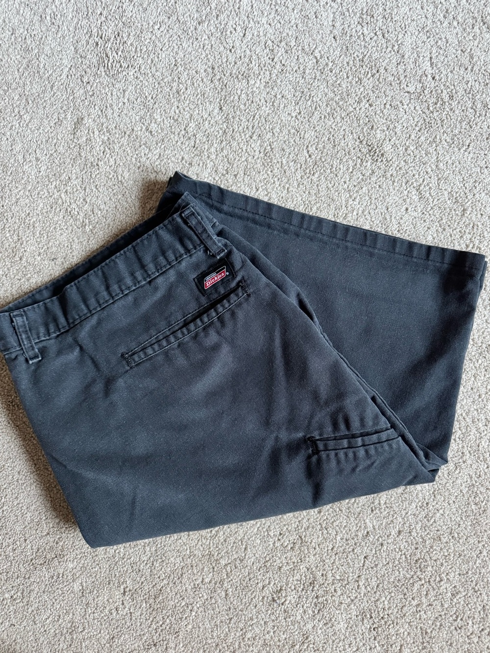 Dickies Men's Black Shorts With Button Closure